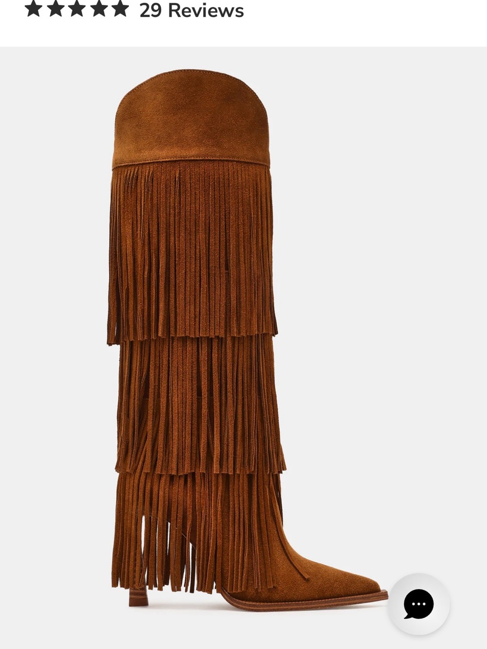Steve Madden KINZEE FRINGE CHESTNUT SUEDE - Picture 3 of 8